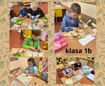 smakowita lekcja w klasie 1B - powiększ