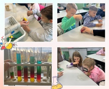 Klasa 1B na warsztatach przyrodniczych - powiększ