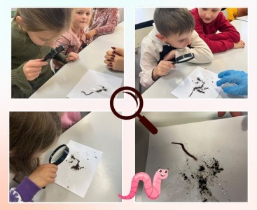 Klasa 1B na warsztatach przyrodniczych - powiększ