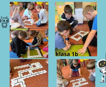 klasy 1B i 3B kodują z Ozobotami! - powiększ