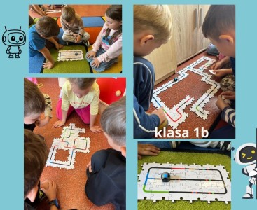 klasy 1B i 3B kodują z Ozobotami! - powiększ