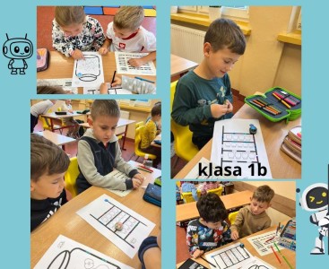 klasy 1B i 3B kodują z Ozobotami! - powiększ