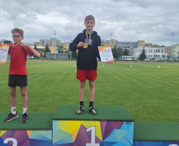 Szymon na podium - powiększ