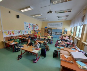 Dzień Pizzy w kl. 2b - powiększ