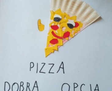 Rysunek pizzy - powiększ