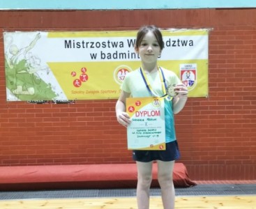 Złoty Medal Sandry Meryk w Badmintonie - powiększ