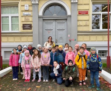 Klasa 1B na warsztatach przyrodniczych - powiększ