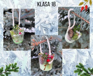 Zimowa przygoda z przyrodą w klasie 1b - powiększ